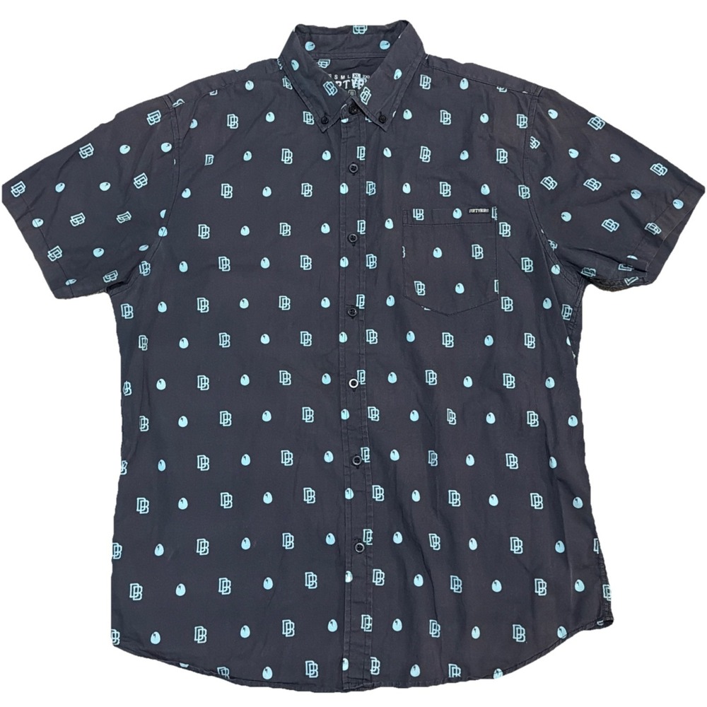Dirtybird‎ Campout Short Sleeve All Over Print Button Up Field Shirt Size XL
